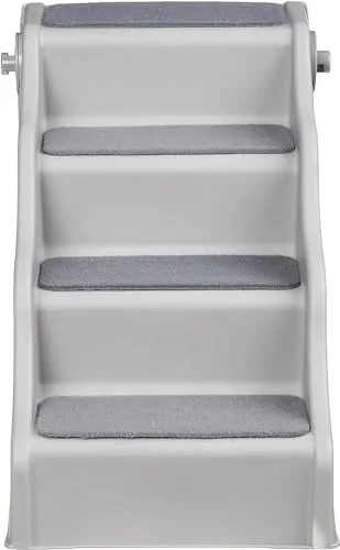 Amazon Basics Escalones plegables para perros y gatos, Gris, 60.7 x 40.9 x 50.2 cm foto 3