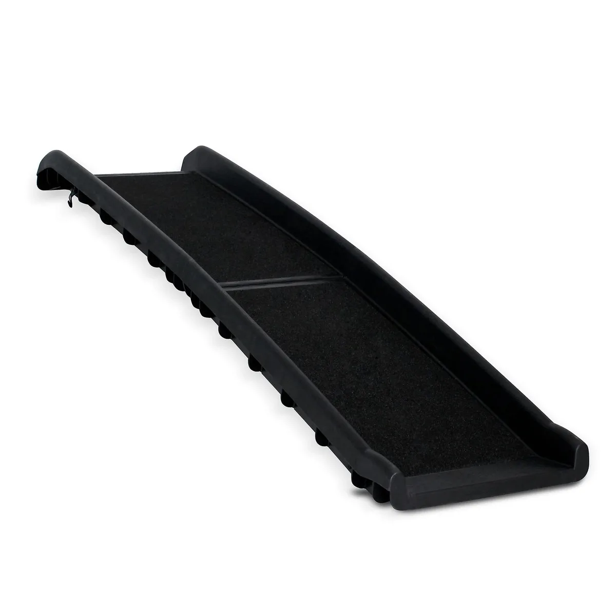 lionto Rampa Plegable para Perros y Coche, hasta 90 kg, 156 x 40 cm, Negro, Superficie antideslizante, estructura estable y diseño plegable para facilitar el acceso al coche