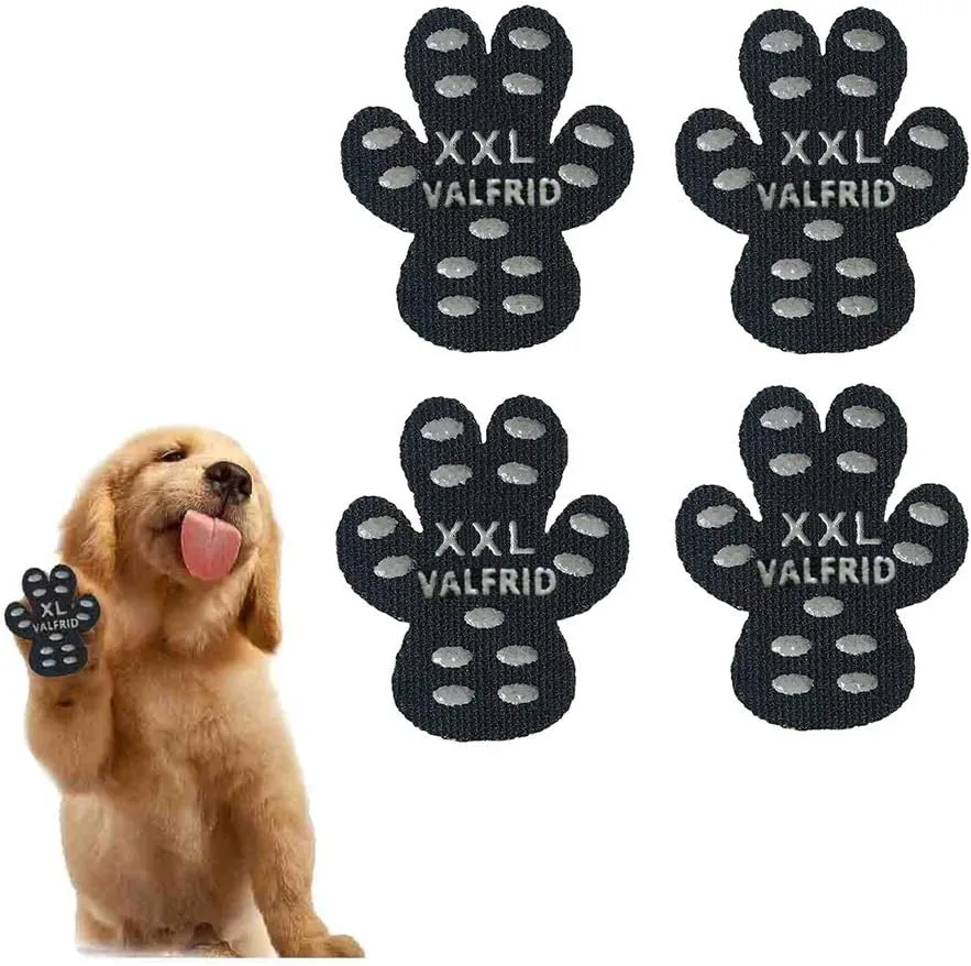 VALFRID Protector de Patas para Perro, Antideslizante en Suelos de Madera, Autoadhesivo, Control de tracción, Almohadillas de Repuesto, 24 Piezas XXL